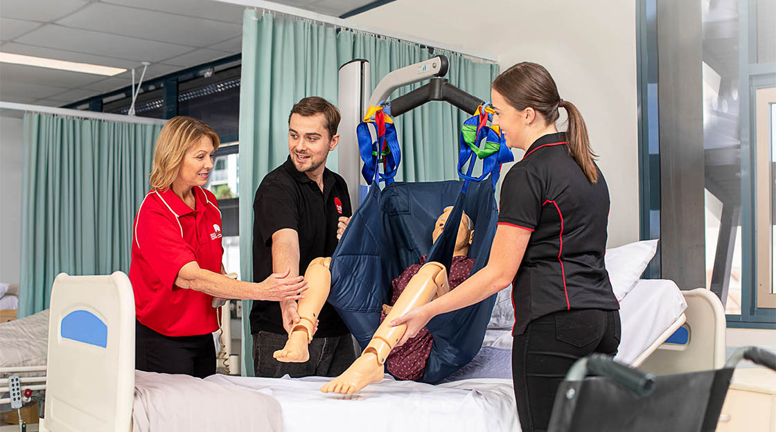Photograph of a nursing student Zoe Hope working with a hololens heart